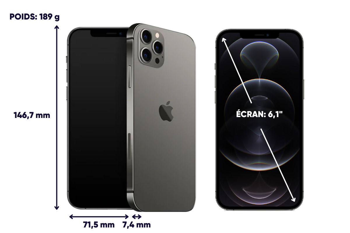 Dimensions et poids iPhone 12 Pro